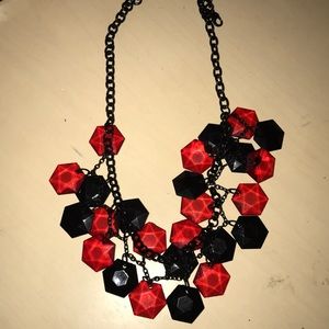 Pretty red and black necklace
